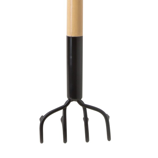 Homeplus 4 Tine Steel Cultivator 48 In Wood Handle